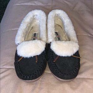 Dark Grey slippers Size 9